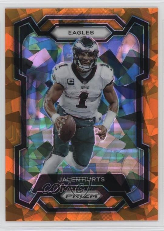 2023 Panini Prizm Orange Ice Prizm Jalen Hurts #244