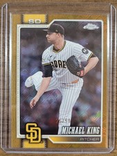 2026 Topps Chrome Logofractor #172 Gold /50 Michael King San Diego Padres
