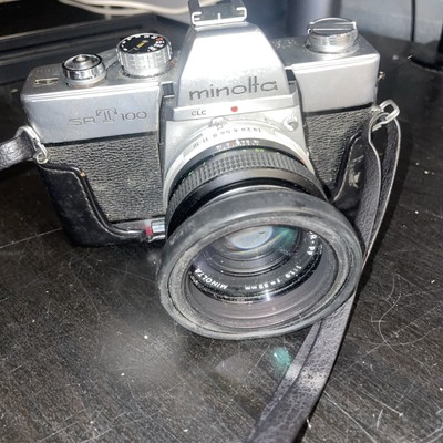 Minolta SRT 100 35mm Camera w/ MC Rokkor-PF 55mm f/1.9 Lens Tested