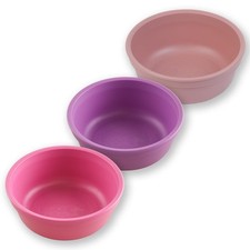 12 oz. Toddler Bowls Set of 3 - Kids Deep-Walled, Durable  Reusable Snack an...