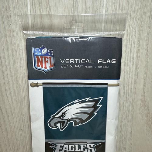 Philadelphia Eagles Vertical House Flag-Single Sided, 28" x 40" - Picture 3 of 4