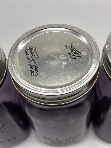 Tarros de bola púrpura Heritage edición 100 aniversario de colección pinta de masón (frascos de 16 oz) lote (4) - Imagen 6 de 9