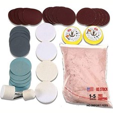 Glass Polishing Kit, 34pcs/Set Glass Scratch Remover, Window Windscreen