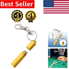 Multi-Functional Pool Cue Tip Tool: Portable Scuffer, Shaper & Keychain Design