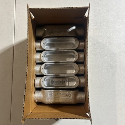 Southwire 3/4 Iron Rigid Conduit Body C Type Threaded Body Lot of 10 New In Box
