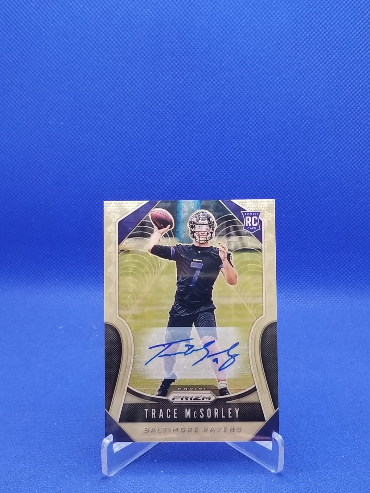 Trace McSorley Panini Prizm #309 Autograph-Gold Vinyl