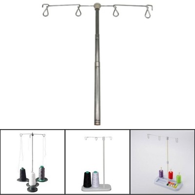 Telescopic 4 Thread Spool Holder Quilting Metal Thread Stand Rack for Singer