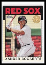 2021 Topps Chrome 1986 35th Anniversary #86BC-8 Xander Bogaerts Red Sox