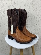 Tecovas The Emmitt Men’s Ostrich Pecan Leather Boots 9.5d/11d Different Size