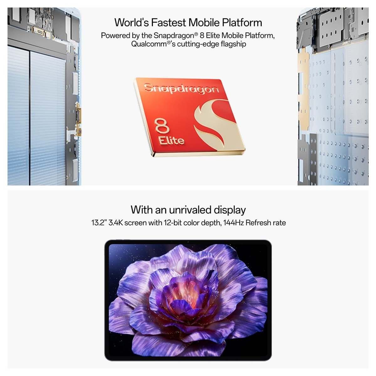 OnePlus Pad 3 World's Fastest Snapdragon 8 Elite Processor 12 GB