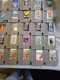 NES Cartridge Lot (40+) &ndash; Includes Gyromite, Tecmo Baseball, Tiger-Heli & More!