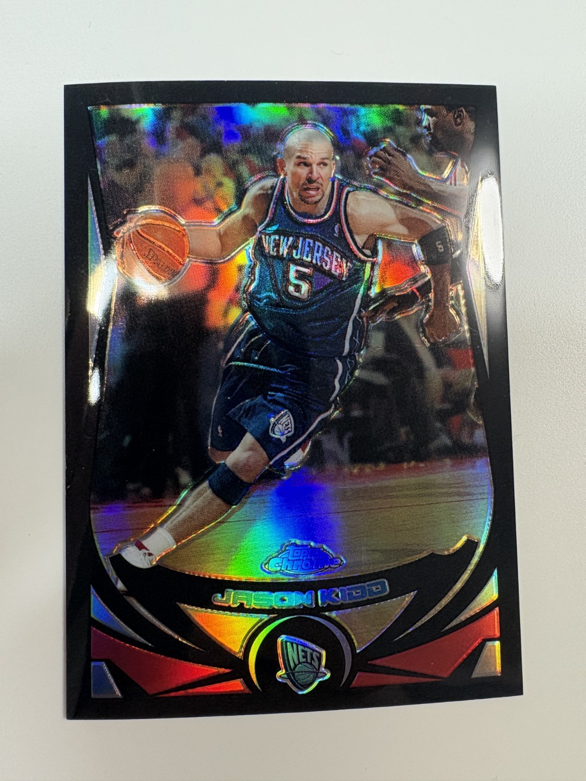 2004-05 TOPPS CHROME BLACK REFRACTOR #5 - JASON KIDD #246/500