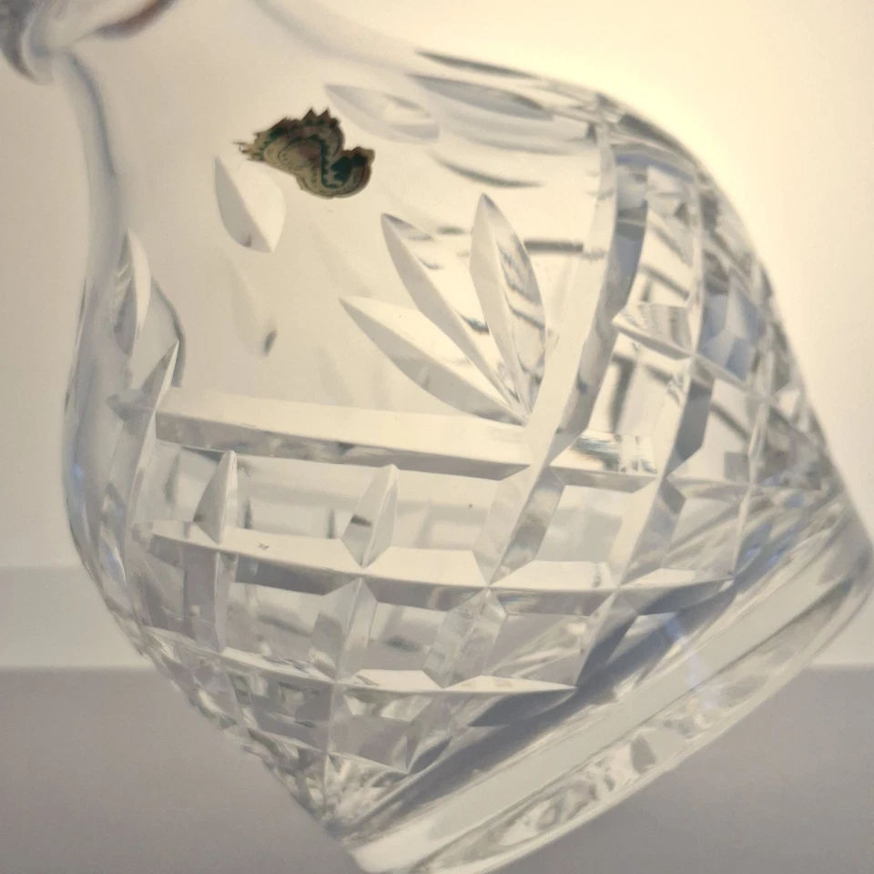 Waterford Crystal Lismore Decanter Flat Stopper Labelled Vintage Glass - Image 4 of 4