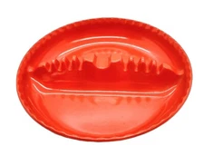 Vintage Willert Home Products Red Melmac Melamine Plastic 7" Ashtray Cigar Retro