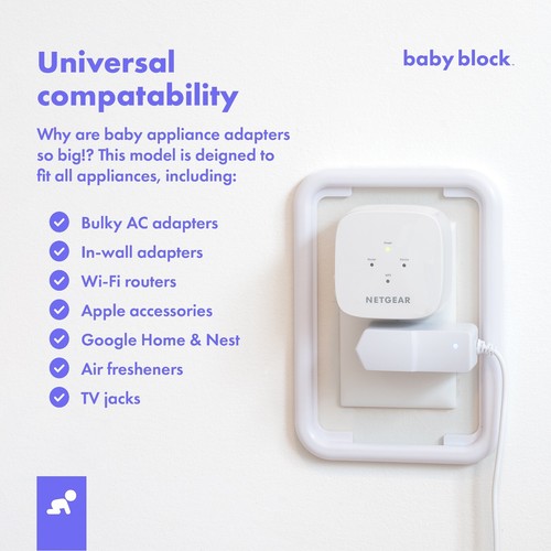 Universal Childproof Power Point Safety Cover | AU Compatible | 3 PACK - Picture 2 of 7