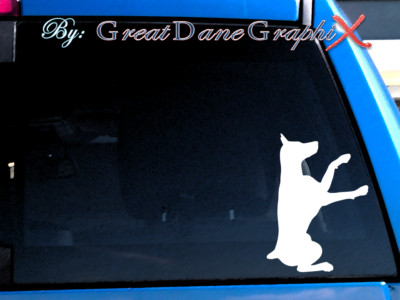 Doberman Pinscher #2 (Dobermann) -Vinyl Decal Sticker -Color Choice-HIGH QUALITY
