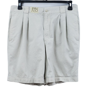 Axis LA men's chino shorts size 34x7.5'' stretch cotton blend light stone