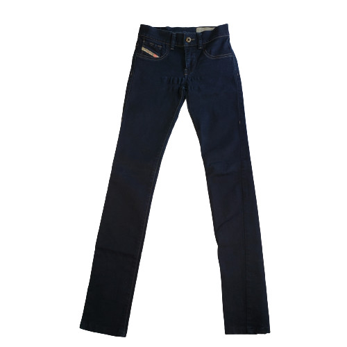 Diesel Jeans Womens W23 Blue Livier Super Slim Jegging Low Waist Dark Wash