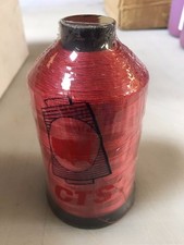 3000 yds 100 Red Bonded Nylon Thread