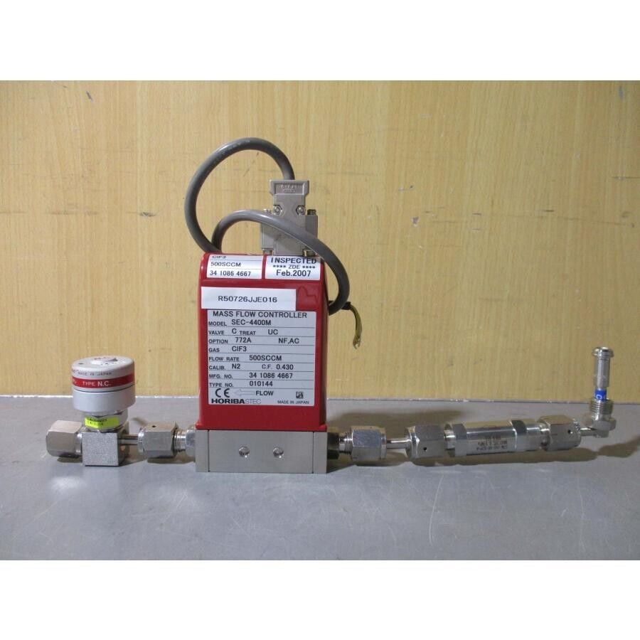 Horiba STEC SEC-4400MC Mass Flow Controller 500 SCCM from Horiba STEC SEC-4400MC Mass Flow Controller 500 SCCM from
