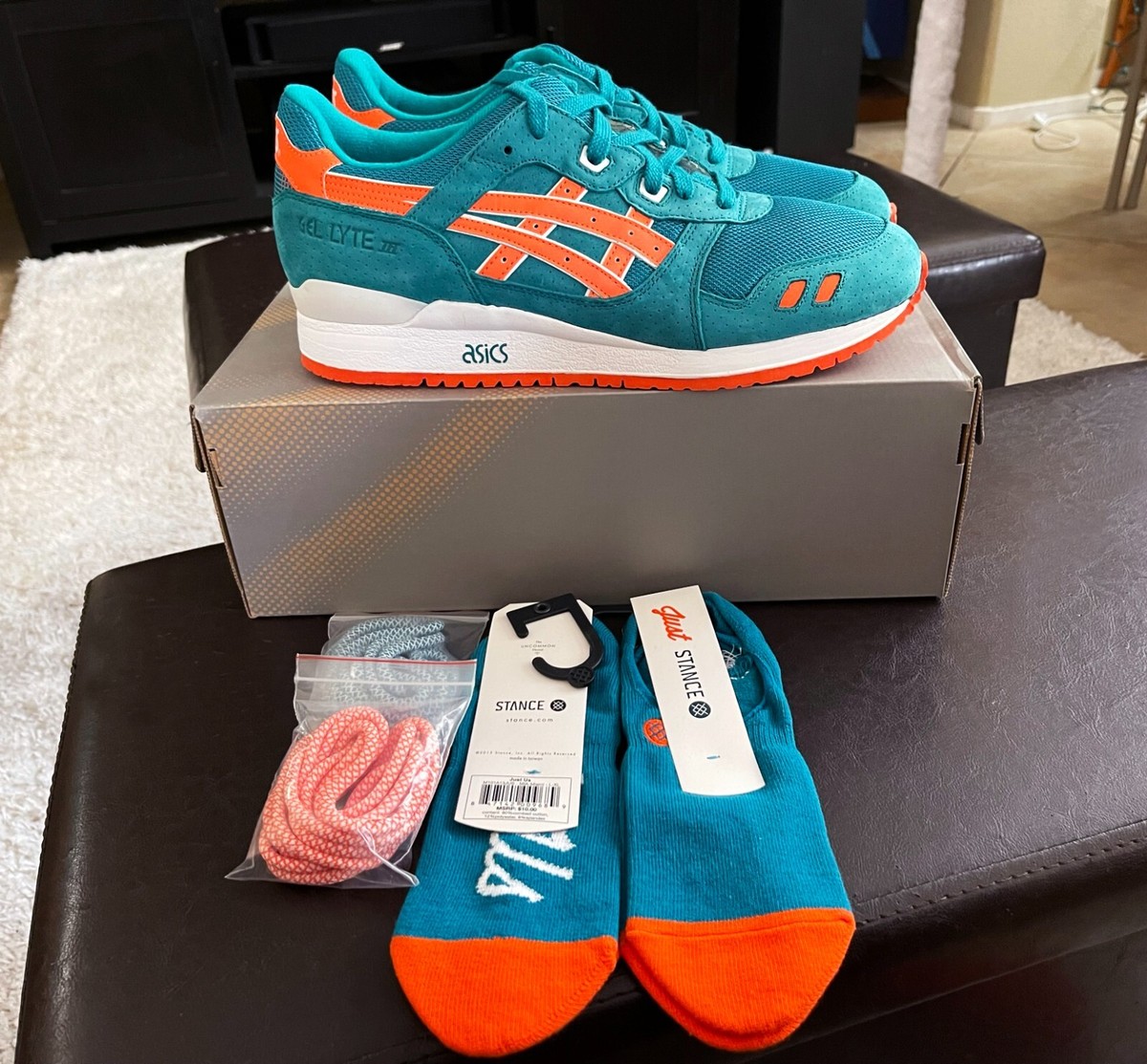 ASICS GEL LYTE III KITH FIEG MIAMI FANFARE H30AK 6130 11.5 ASICS GEL LYTE III KITH FIEG MIAMI FANFARE H30AK 6130 11.5