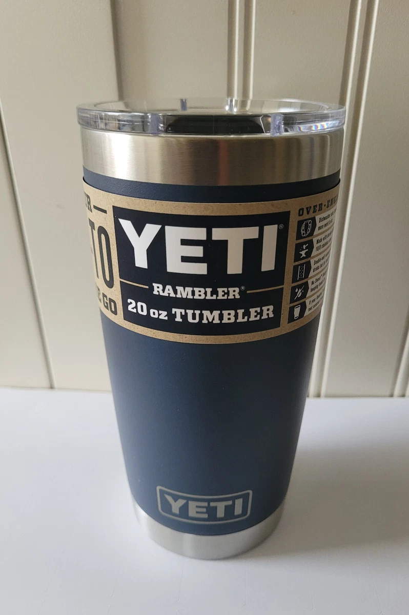 YETI Rambler 20 oz Vacuum Insulated Tumbler w MagSlider Lid Navy