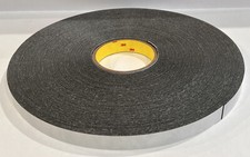 12x Case 3M Double Coated Polyethylene Foam Tape 4462B, Black, 3/4  in x 72 yd