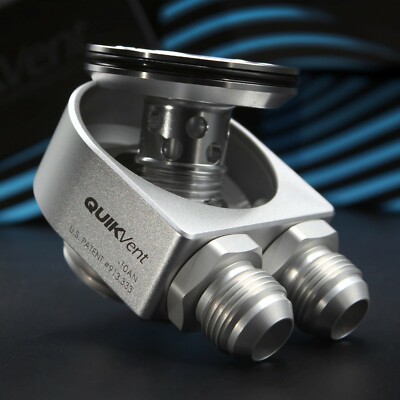 Level 7 V1.1 QuickVent Scavenger Oil Cap Silver For Honda Nissan