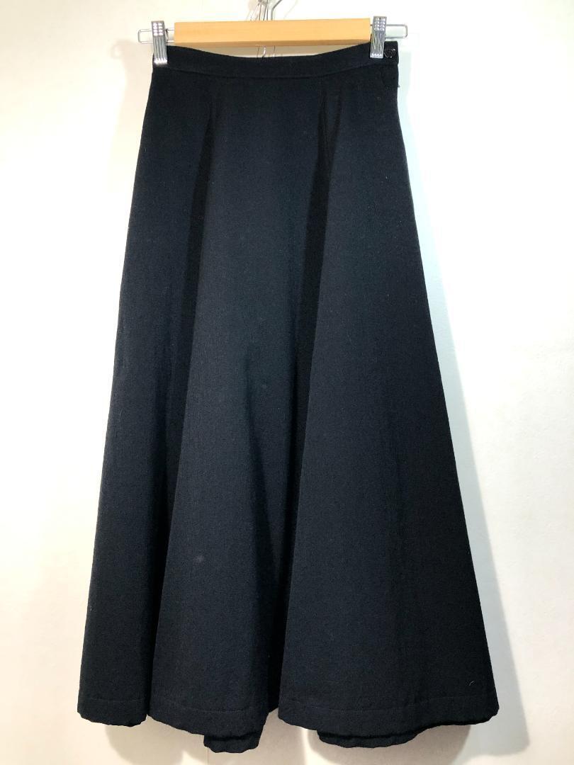 COMME des GARCONS wool skirt black size S length 32.2 inches COMME des GARCONS wool skirt black size S length 32.2 inches