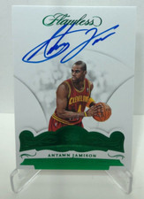 2017-18 Panini Flawless Autographs Emerald #FA-AJ Antawn Jamison Auto 5/5 Last #