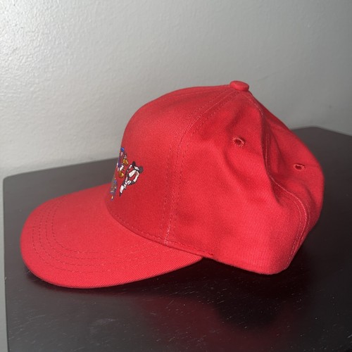 Vintage 1990s Disney Wonder Cruise Red Hat Captain Mickey & Donald Duck NEW NWT - Picture 2 of 9