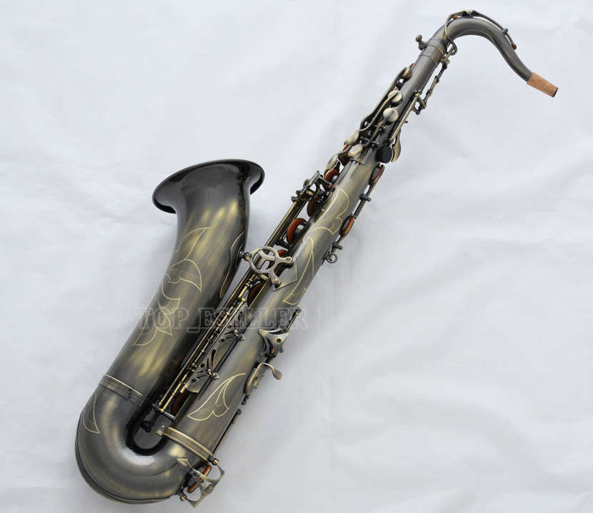 Professional TaiShan Antique Bronze Tenor Sax Saxophone High F Saxofon