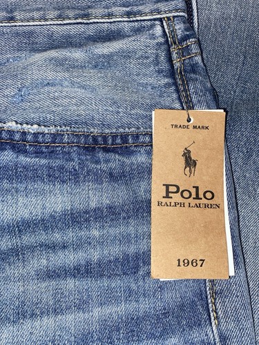 Polo Ralph Lauren The Vintage Classic Fit Distressed Patch Jeans Men’s 36x32 - Bild 6 von 21