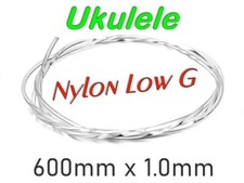 2 x Clear Nylon Plain Low G Strings Ukulele Ukelele Banjo FREE POST
