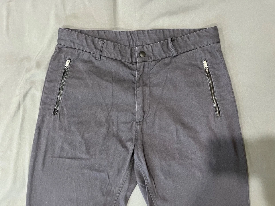Pantalón Mauro Grifoni algodón gris. Bolsillos con cremalleras Foto 3 de 4