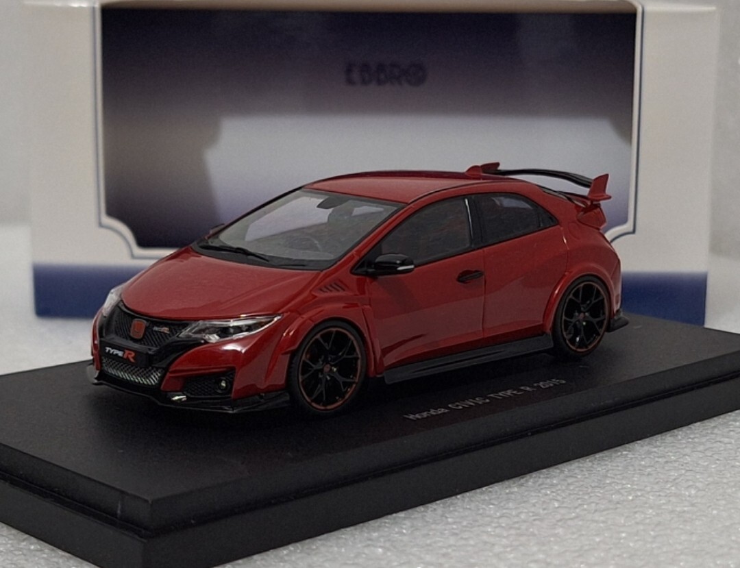 EBBRO 1/43 Honda CIVIC TYPE R FK2 日本仕様 EBBRO Hot 1/43 Honda Civic Type R Fd2 Zenki White 44293 No Kyosho