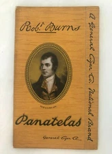 Rob't Burns Panatelas GENERAL CIGAR CO Box Sleeve VINTAGE Advertising
