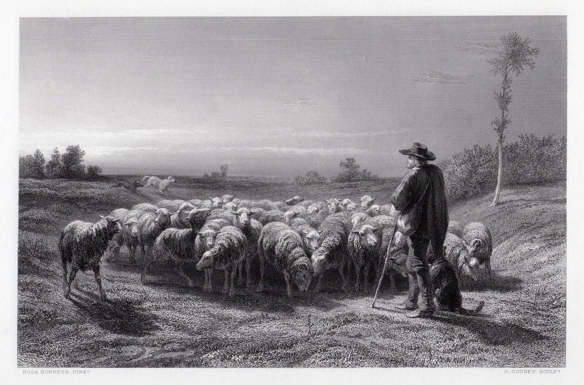 Awesome 1800s ROSA BONHEUR Engraving 