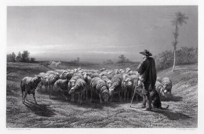Awesome 1800s ROSA BONHEUR Engraving 