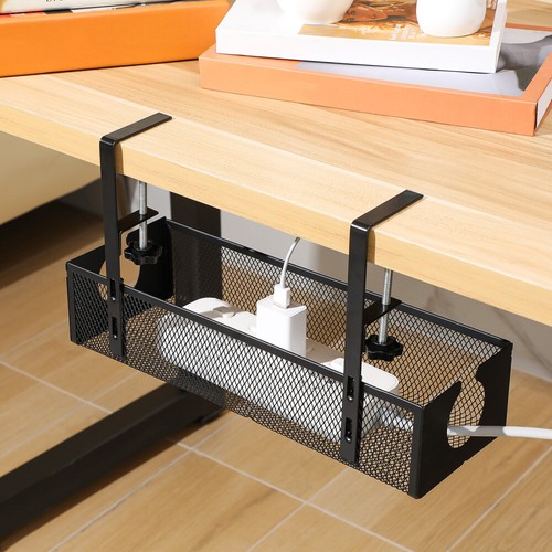 Cable Storage Rack Office Desk Holder Adjustable Clamp-on Organizer - Afbeelding 6 van 11