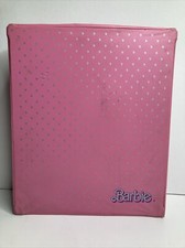 Vintage Mattel Barbie Pink Carrying Case Vinyl 1985 Doll Fashion Wardrobe Trunk