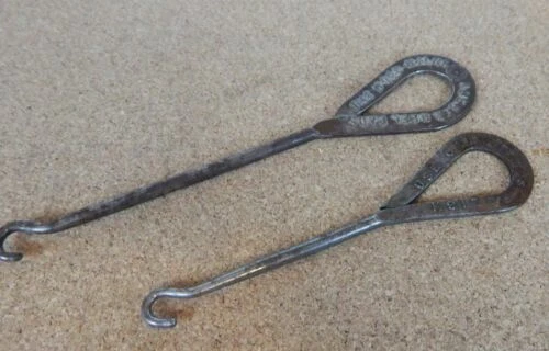 Antique (Pre - 1900) Steel Collectable Button Hooks
