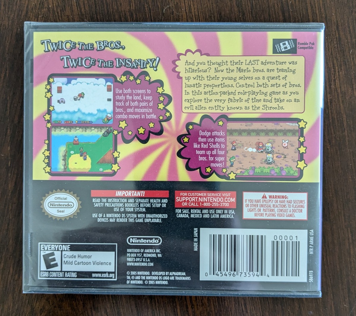 Mario and Luigi Partners in Time DS【海外版】 Mario & Luigi: Partners In Time DS Games Cartridge PKM-PKQ