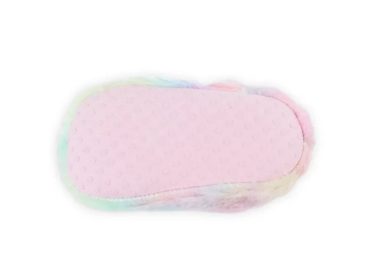 NEW Capelli Baby Booties Pastel Rainbow Faux Fur Boot Slippers size 12-8 months - Image 3 of 4