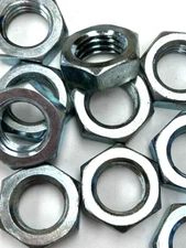 3/4-10 UNC COARSE PITCH HEX JAM NUT THIN WALL NUT ZINC PACK OF 10