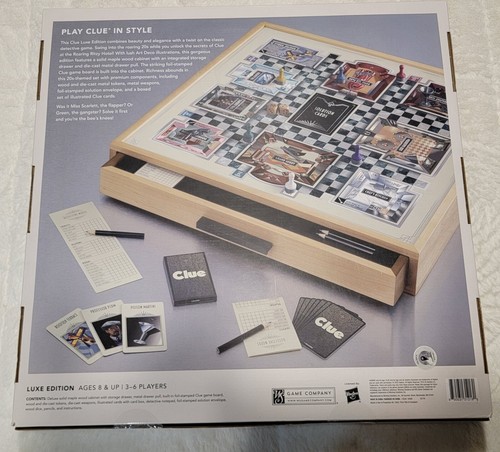 Giant Game Board "CLUE" (Luxe Solid Maple Edition) W.S. Game Company - Brand New - Picture 5 of 9