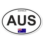 AUSTRALIA COUNTRY OVAL BUMPER STICKER OVAL 120mm x 78mm