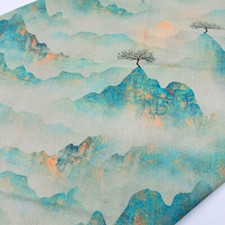 100x150cm Cotton Linen Tablecloth Rectangular Table Cover Cloth Floral Print
