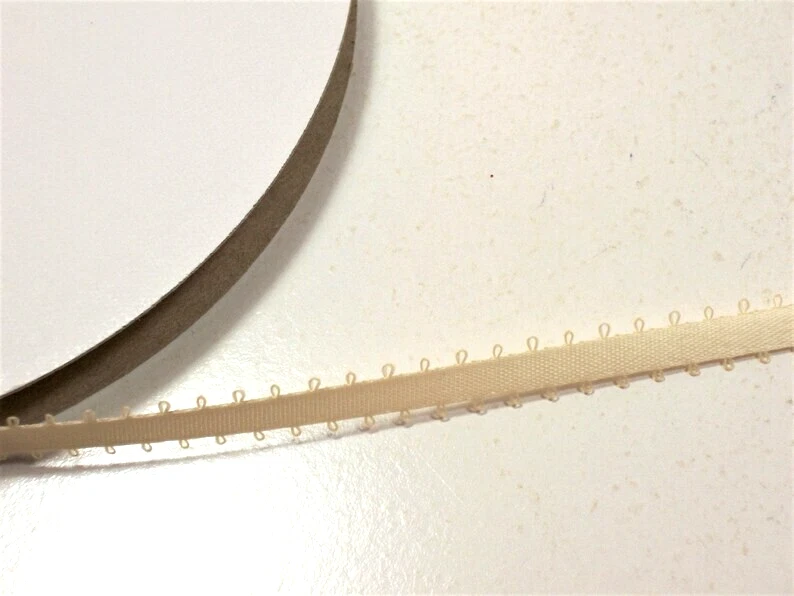 Schiff Brand Creme Picot Double-Face Satin Ribbon 3/16 inch wide x 10 yards B42 - Image 3 of 4