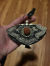 Vintage  Tibetan Fire Mecha Match Striker Leather Flint Pouch Purse RARE